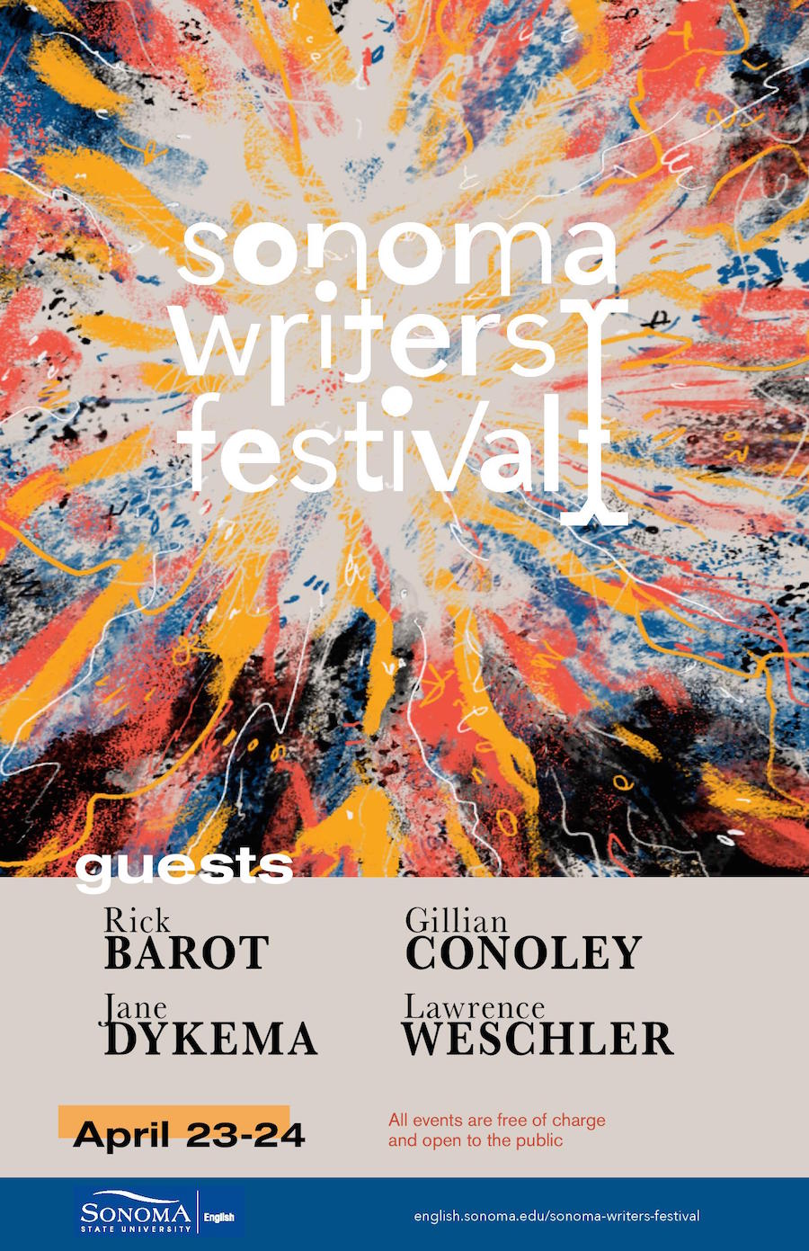 Sonoma Writers' Fest Poster