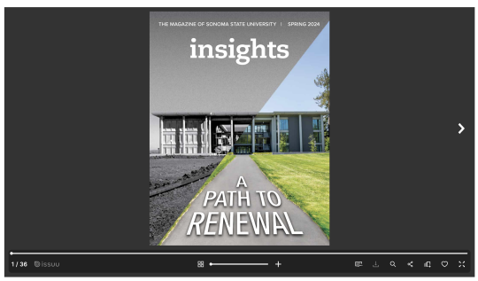 issuu screenshot of magazine cover