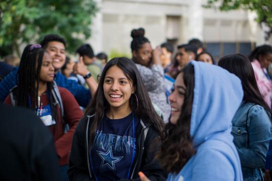 Students smiling 