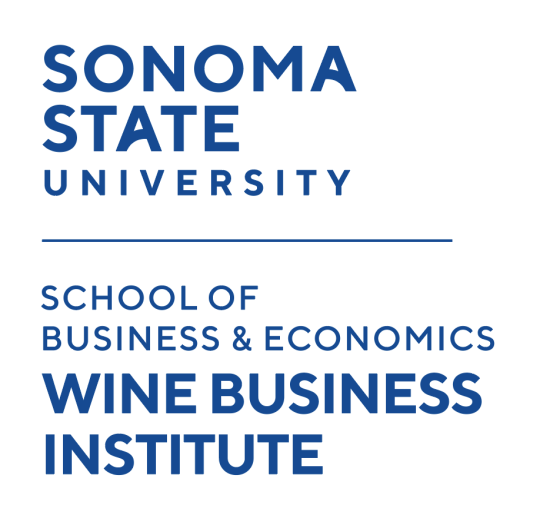 logo lockup vertical / School of Business & Economics, Wine Business Intitute