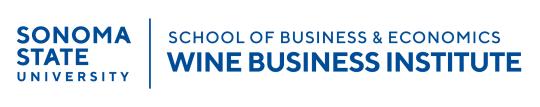 Sonoma State University logo lockup / SBE Wine Biz