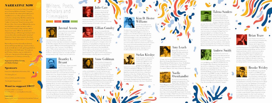 Sonoma Writers' Festival brochure 