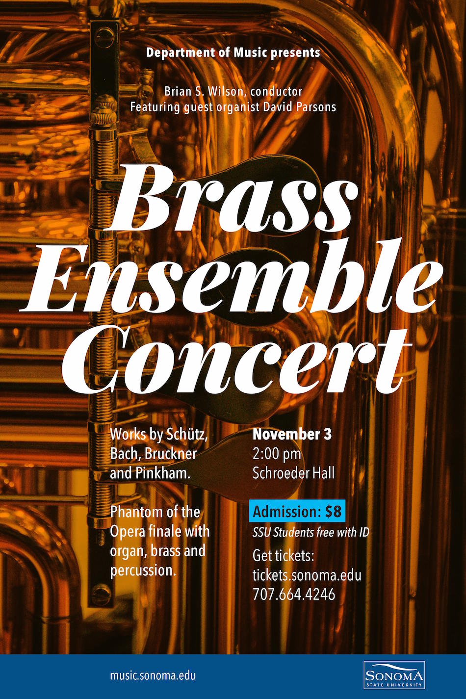 Department of Music concert poster